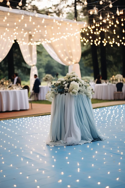 Pastel Blue Regency Wedding Um Caso de Verão de Elegância