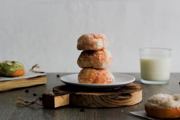 El pastel de bomboloni es dulce y alto en carbohidratos