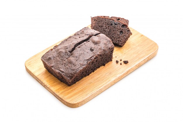 pastel de brownie de chocolate