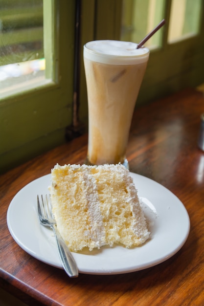 Pastel en una cafetería Luang Prabang