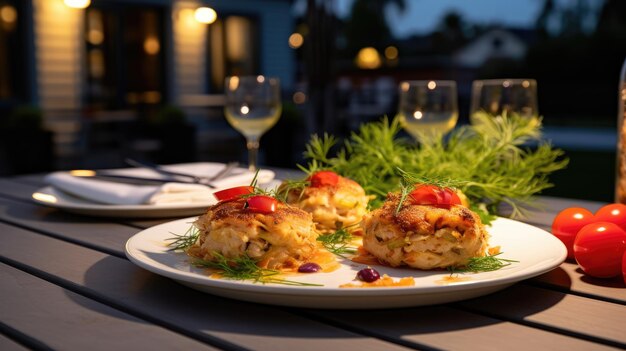 Un pastel de cangrejo es una variedad de pastel de pescado popular en los Estados Unidos.