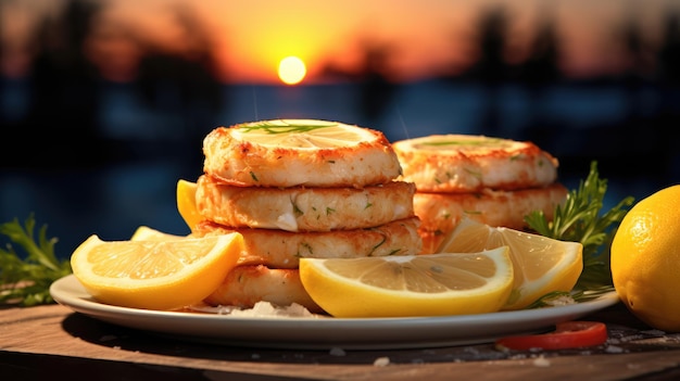 Un pastel de cangrejo es una variedad de pastel de pescado popular en los Estados Unidos.