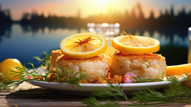 Un pastel de cangrejo es una variedad de pastel de pescado popular en los Estados Unidos.