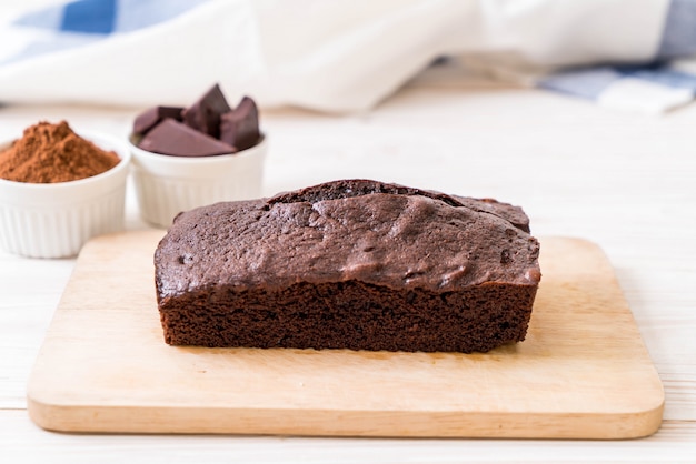 pastel de chocolate brownie