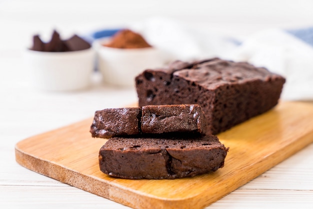 pastel de chocolate brownie