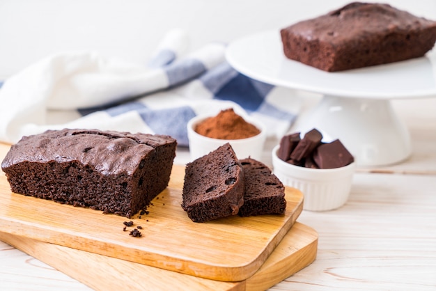 pastel de chocolate brownie