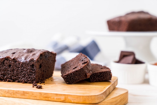 pastel de chocolate brownie