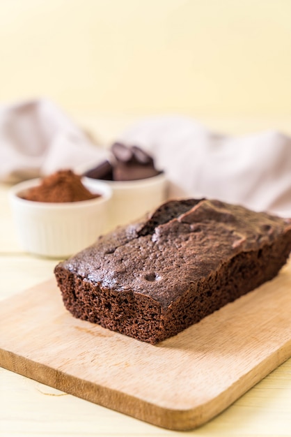 pastel de chocolate brownie