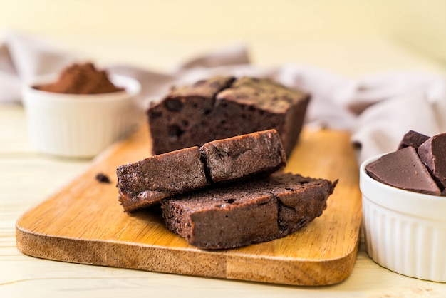 pastel de chocolate brownie