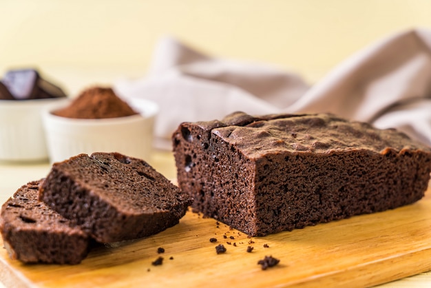 pastel de chocolate brownie