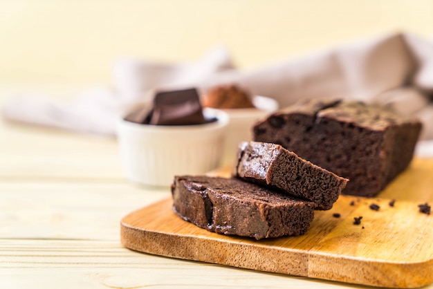 pastel de chocolate brownie