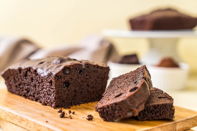 pastel de chocolate brownie