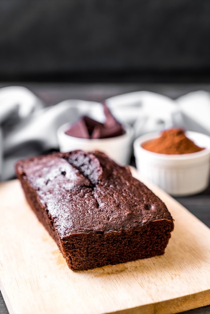 pastel de chocolate brownie