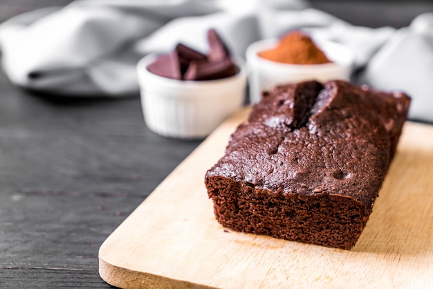 pastel de chocolate brownie