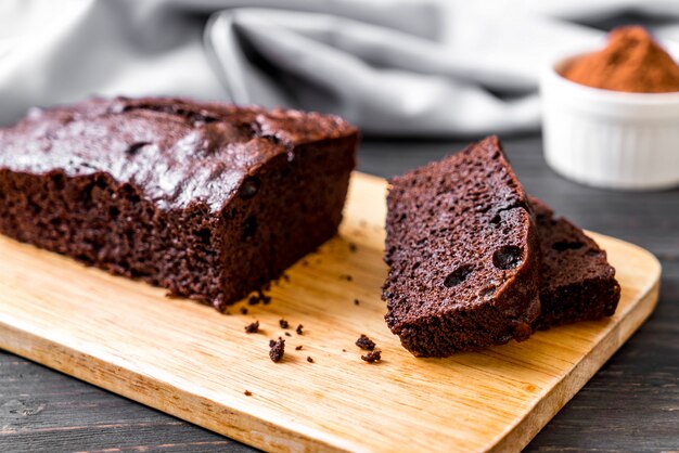 pastel de chocolate brownie