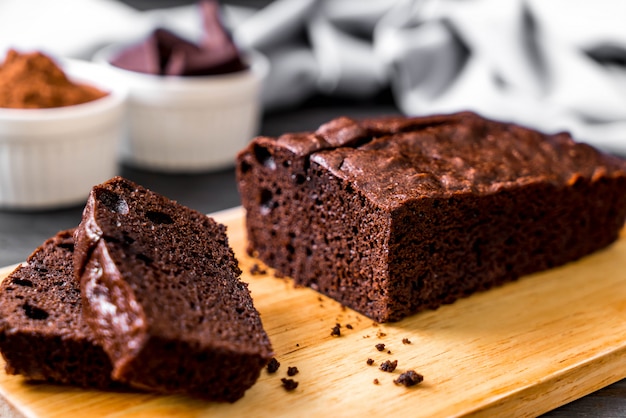 pastel de chocolate brownie