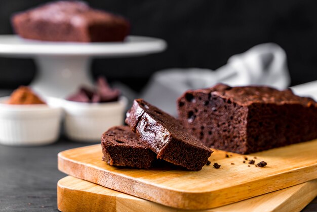 pastel de chocolate brownie