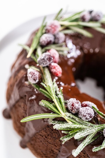 Pastel de chocolate Bundt