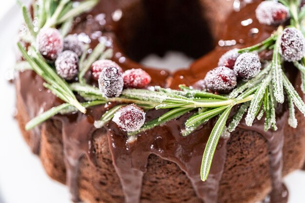 Pastel de chocolate Bundt