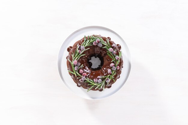 Pastel de chocolate Bundt