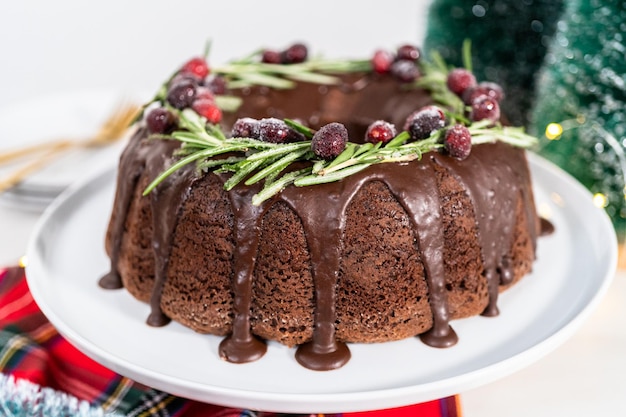 Pastel de chocolate Bundt