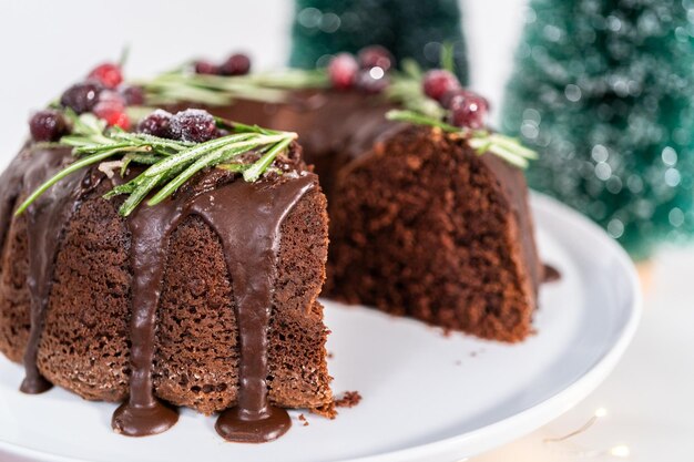 Pastel de chocolate Bundt