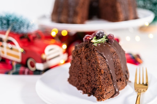 Pastel de chocolate Bundt