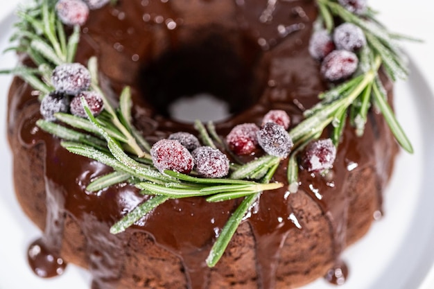 Pastel de chocolate Bundt