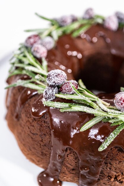 Pastel de chocolate Bundt