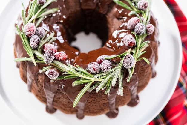 Pastel de chocolate Bundt