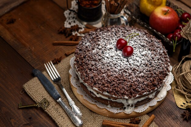 Pastel de chocolate casero