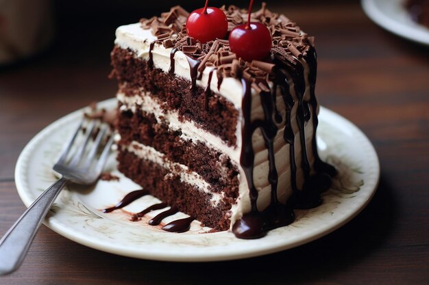 Pastel de chocolate comida dulce postre helado cumpleaños