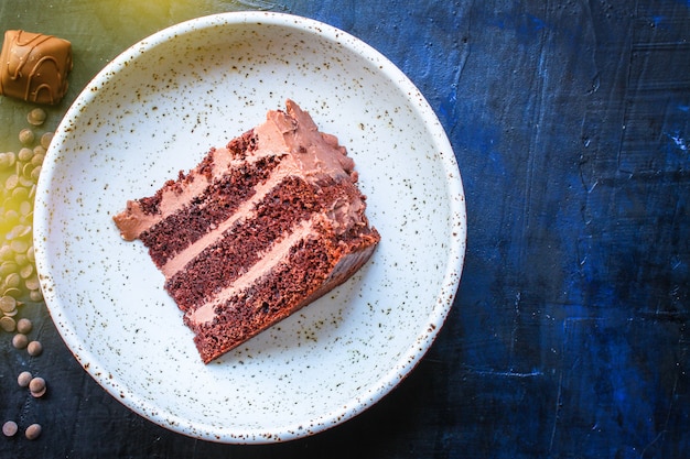 pastel de chocolate con crema