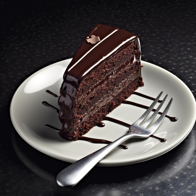 Foto pastel de chocolate dulce