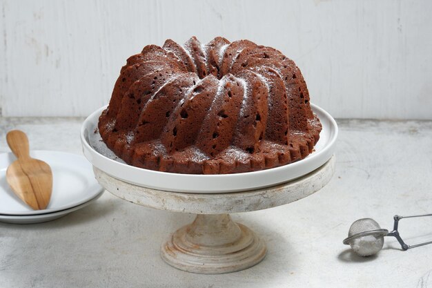 pastel de chocolate