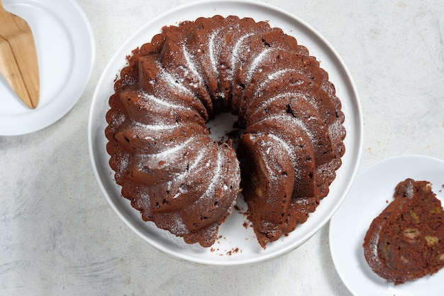 pastel de chocolate