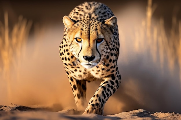 Pastel Colors Cheetah Animal Abstract Wallpaper Generativo AI