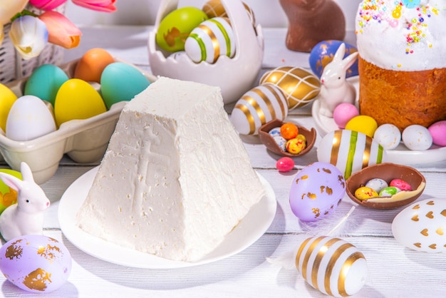 Pastel de cuajada de Pascua ortodoxa tradicional