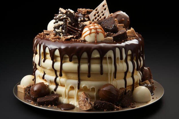 pastel de cumpleaños de chocolate comida de fondo 144jpg