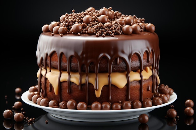 pastel de cumpleaños de chocolate comida de fondo 536jpg