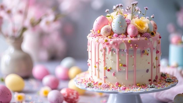 pastel de cumpleaños de Pascua