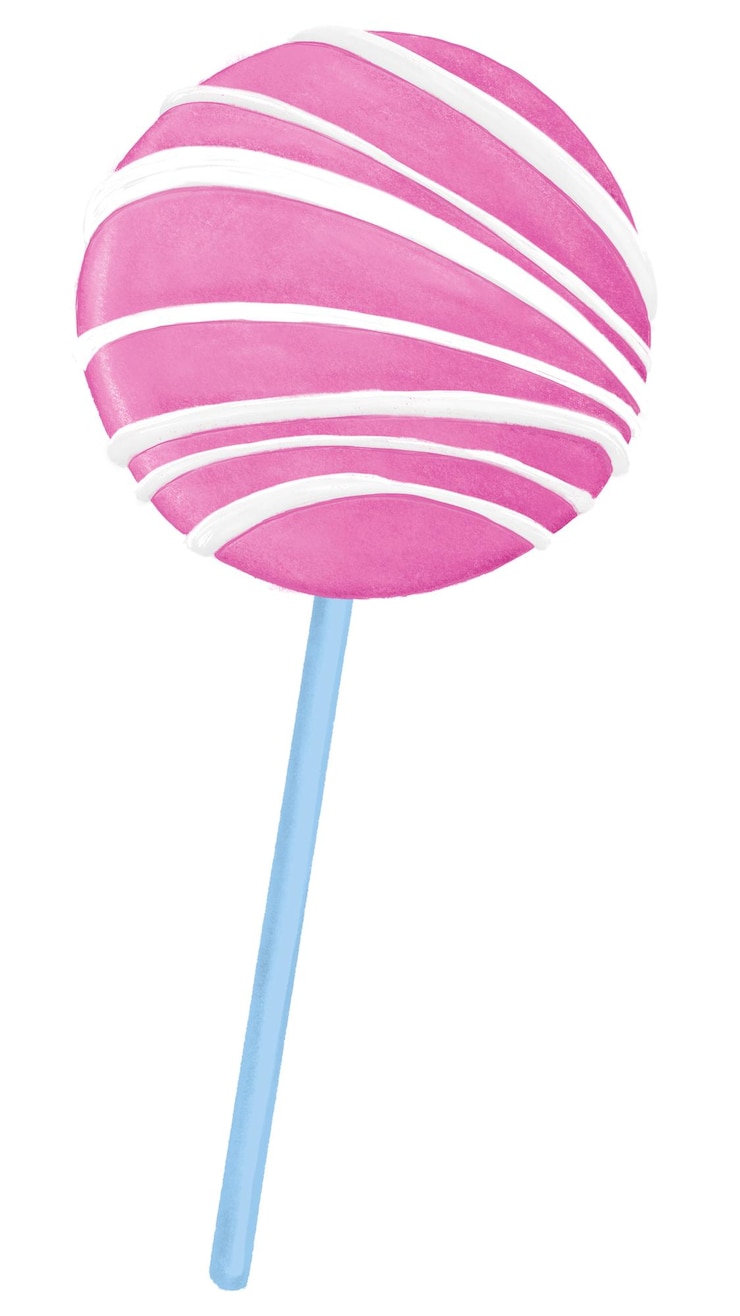 Foto pastel de morango pop adesivo png fundo transparente