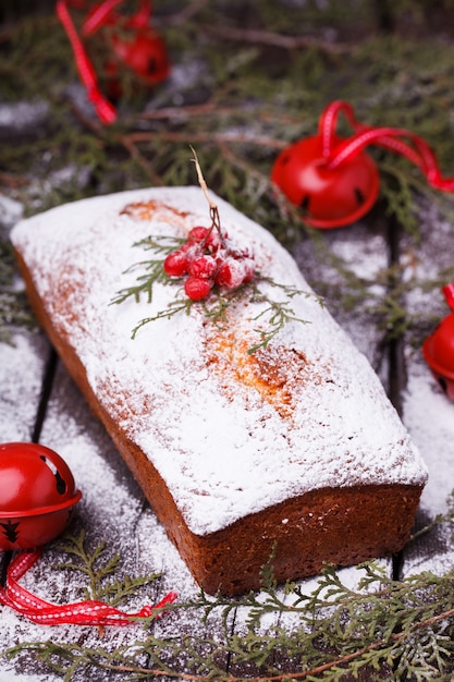 Pastel, decorado para Navidad