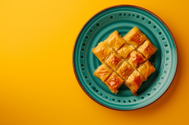 Pastel dulce de postre de baklava