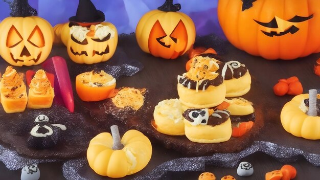 Pastel de fiesta de Halloween IA generativa