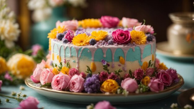 Foto pastel de flores