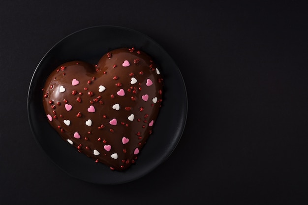 Pastel en forma de corazón para el día de San Valentín