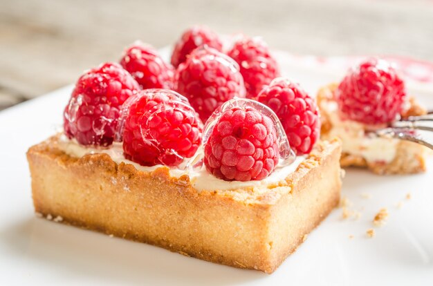 Pastel de frambuesa