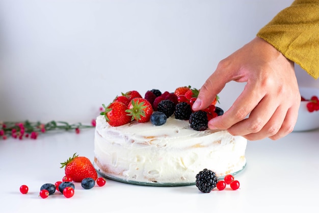 Pastel de fresa