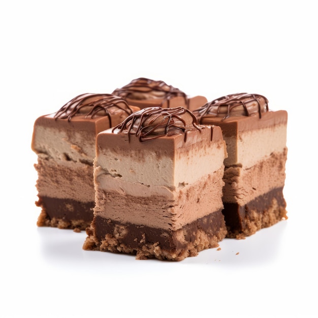 Pastel de helado de chocolateros de estilo Quadratura con una gama de tonos sutiles